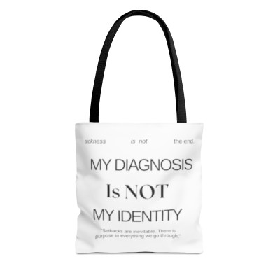 My Diagnosis Tote Bag (AOP)