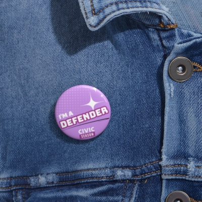 Defender Pin Buttons