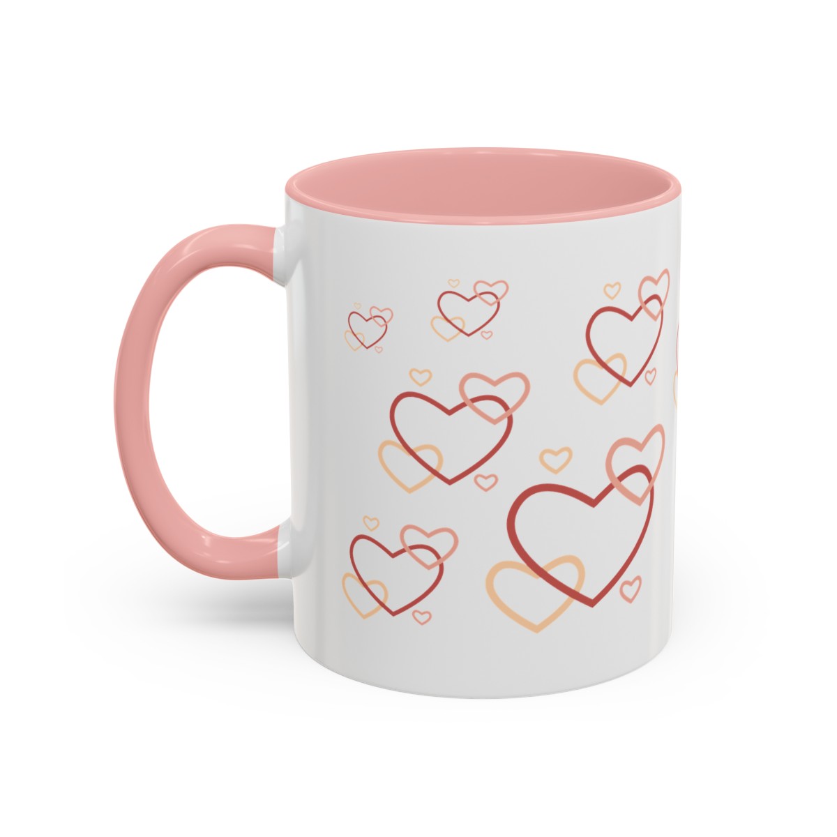Heart Accent Coffee Cup, 11oz - Premium Mug Perfect for Coffee, Tea, Mother’s Day, and Birthday Celebrations product thumbnail image