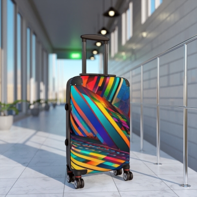 Suitcase, avant-garde colors.