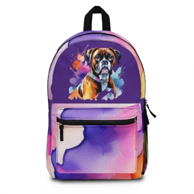 Watercolor Boxer Backpack