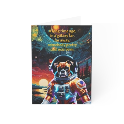 Astronaut Boxer HBD Card (1, 10, 30, and 50pcs)