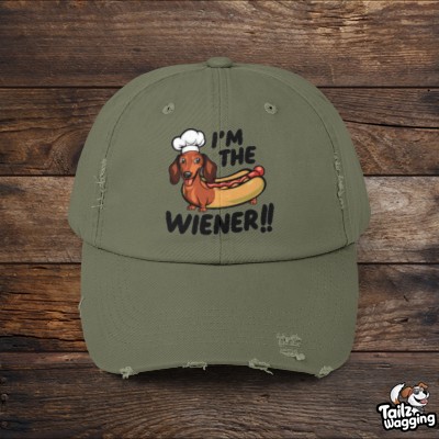 I'm The Wiener Unisex Distressed Cap