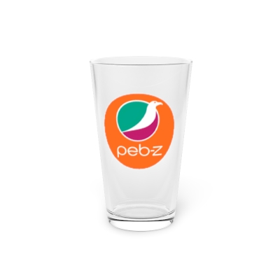 Peb-Z Pint Glass, 16oz