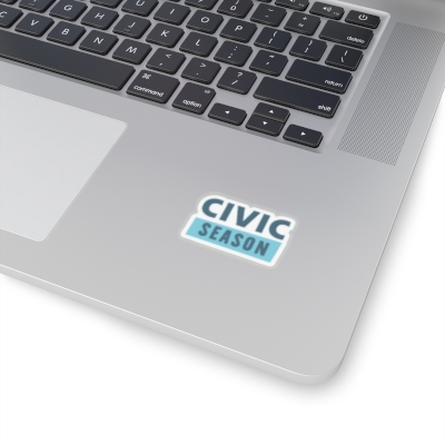 Civic Season Logo (Blue) Stickers
