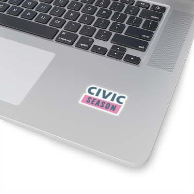 Civic Season Logo (Pink) Stickers