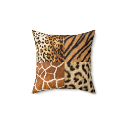 Timeless Print Polyester Square Pillow