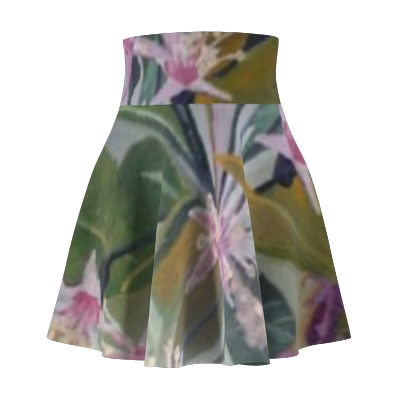 Floral Antheridium Women's Skater Skirt (AOP)
