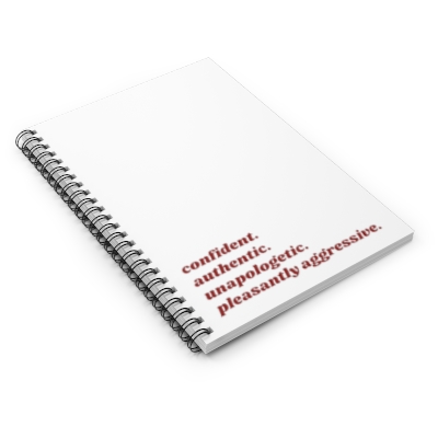 Pleasantly Aggressive Spiral Notebook - Ruled Line