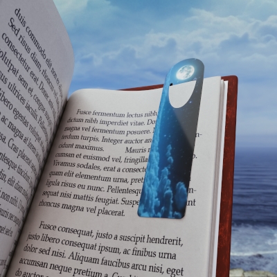 Moon and clouds Bookmark