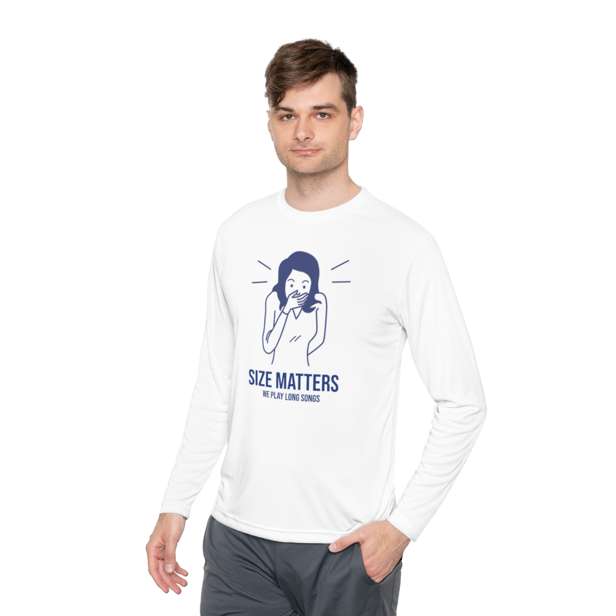 THE ZOO Lightweight Long Sleeve Tee "Size Matters" product thumbnail image