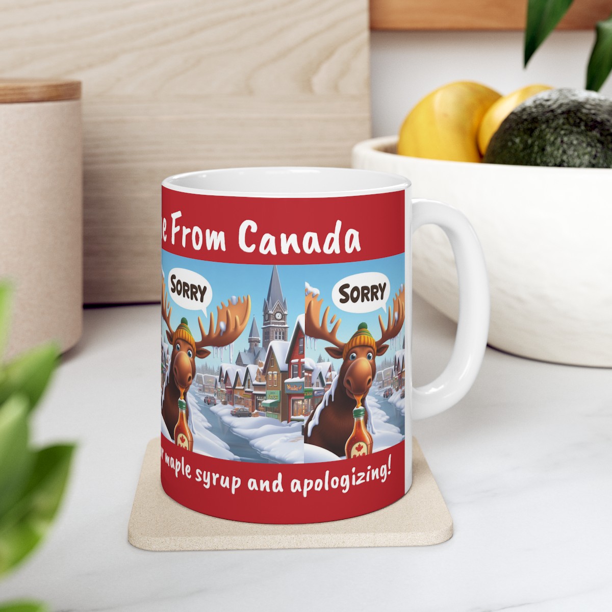 Canadian Roots Ceramic Coffee Mug - Maple Syrup & Apologies Edition - Ceramic - 11oz product thumbnail image
