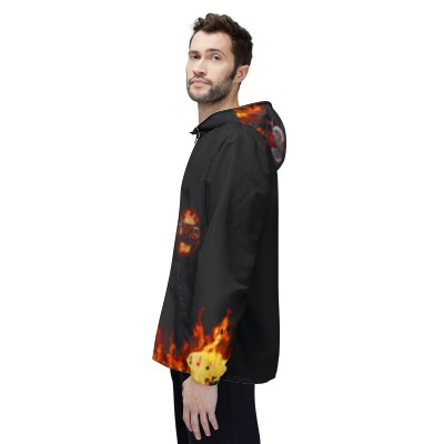 TMD Flaming Windbreaker Jacket 