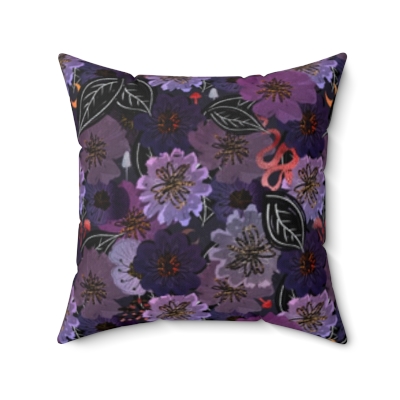 Deadly Nightshades Square Pillow