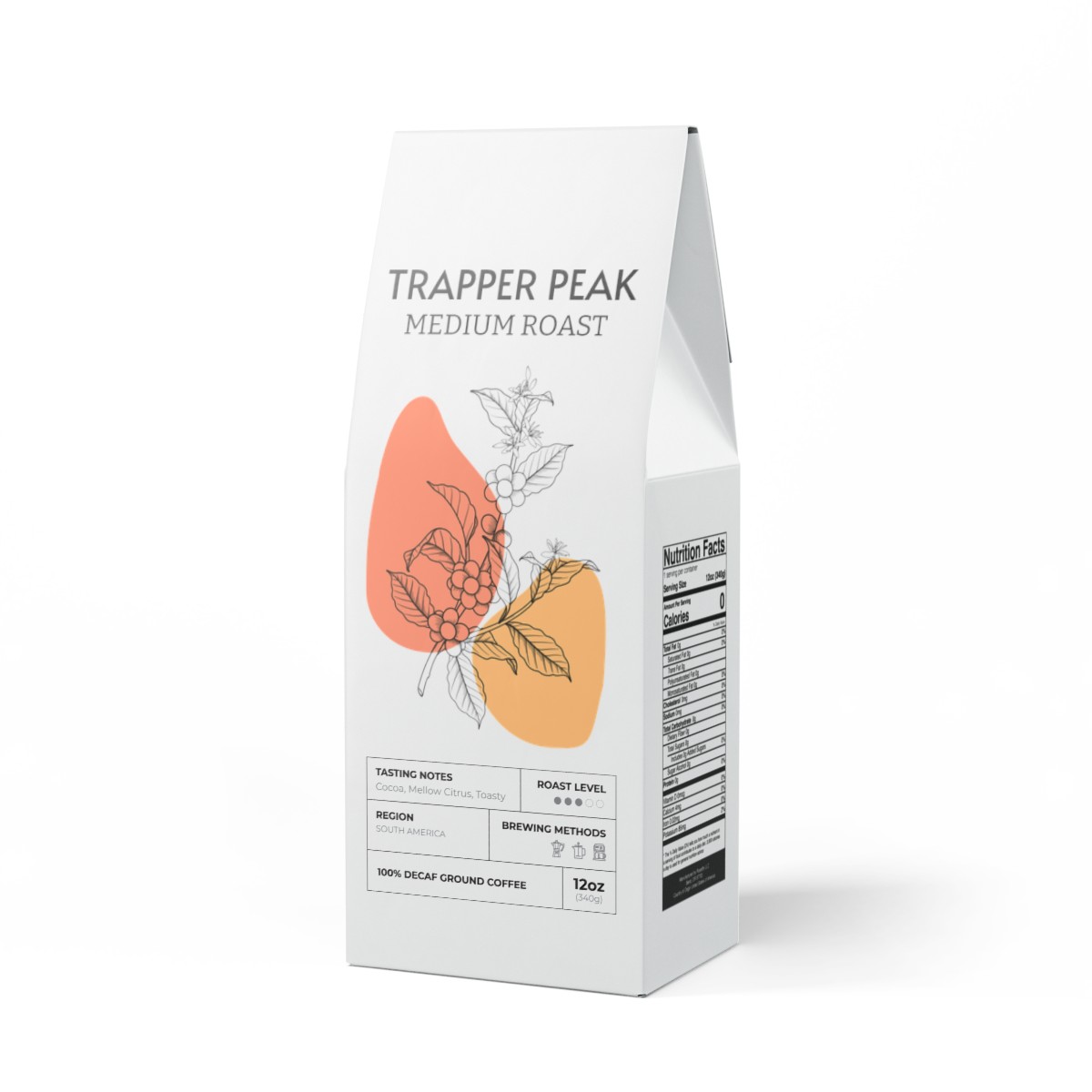 Trapper Peak Decaf Coffee Blend (Medium Roast) product main image