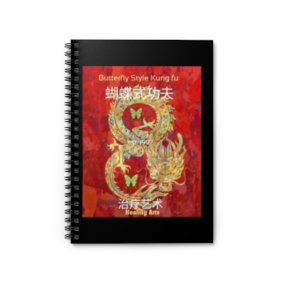 Shaolin Butterfly Kung Fu and Healing Spiral Notebook - Ruled Line
