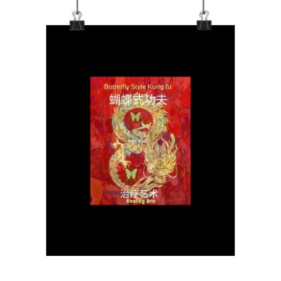 Shaolin Butterfly Kung Fu and Healing Matte Vertical Posters