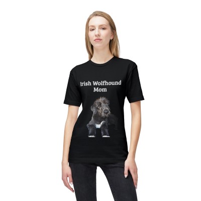 Wolfhound Puppy Mom, Unisex Midweight T-shirt, Made in US