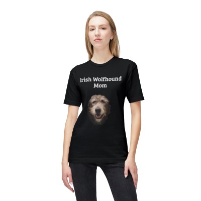 Irish Wolfhound Mom, Midweight T-shirt, Made in US