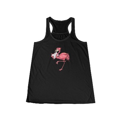 Flamingo - Women's Flowy Racerback Tank