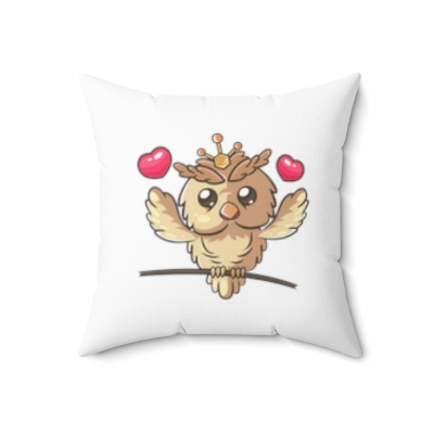 SDP OWL LOVE Spun Polyester Square Pillow