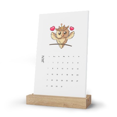 SDP EMOJI OWLS Vertical Desk Calendar (2023)