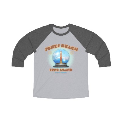 Jones Beach BOARDWALK TREASURE Unisex Tri-Blend 3\4 Raglan Baseball Tee