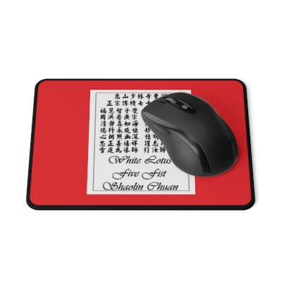 Shaolin Five Fist Kung Fu Non-Slip Gaming Mouse Pad