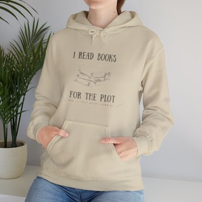 Book Lover's Cozy Essential: I Read Books Graphic Unisex Heavy Blend™ Hoodie (Light Coloured Hoodie)