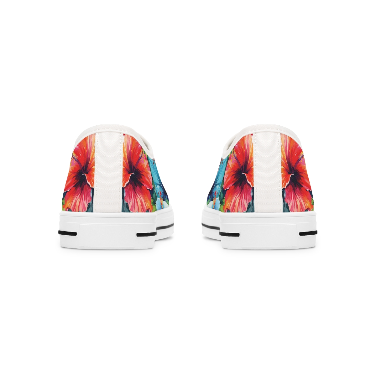 Watercolor Hibiscus (Light #4) Women's Low Top Sneakers product thumbnail image