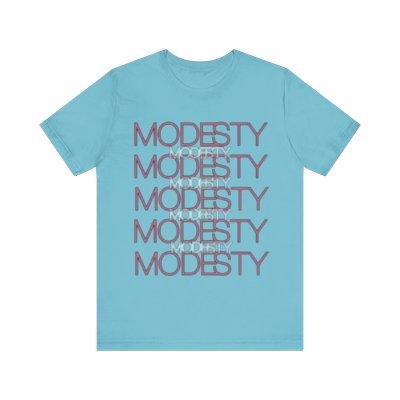 Sky of Modesty Tee - Echoing the Virtue in Serene Blue