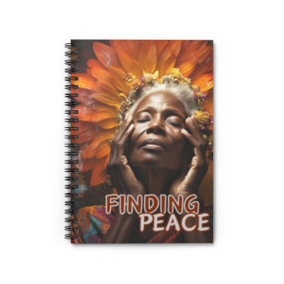 Finding Peace, Spiral Notebook - Ruled Line