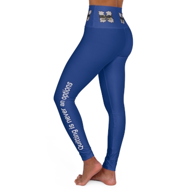 Blue Geaux Hard Fit High Waisted Yoga Leggings 