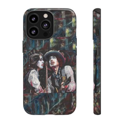 i-phone, Samsung, Pixel phone case: Bob Dylan and Joan Baez Impact-Resistant - 50 phone case options