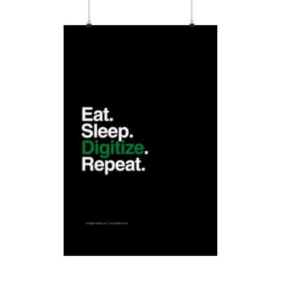 EAT/SLEEP—Matte Vertical Poster