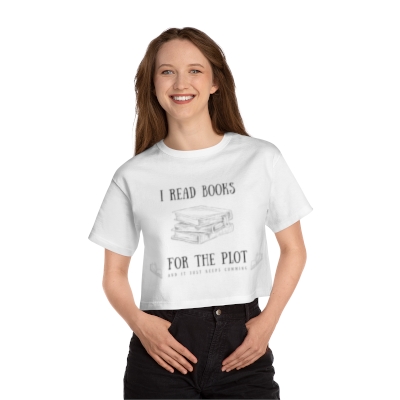 Empower Your Style: I Read Books Print Crop Top 