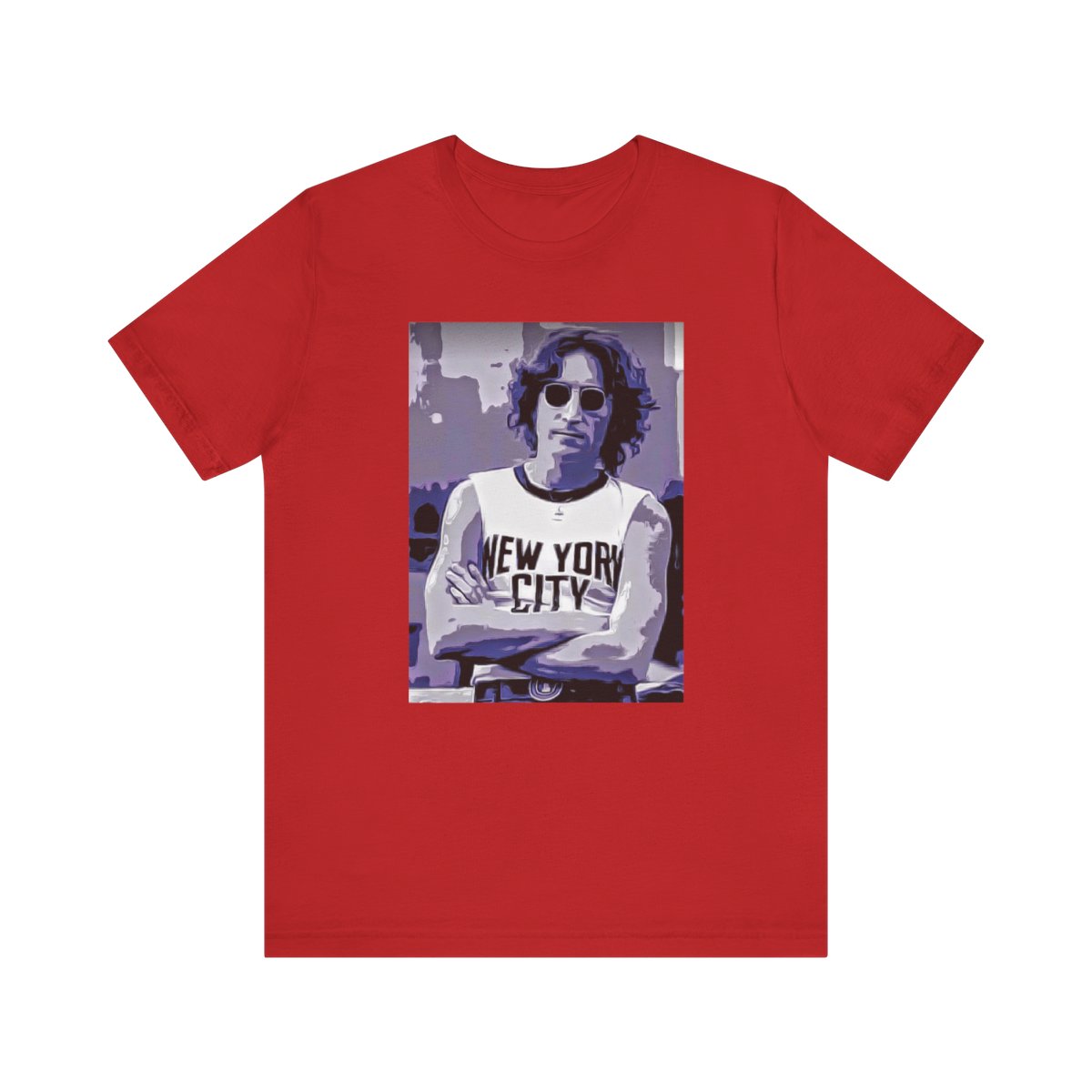 Classic JOHN LENNON NYC  T-SHIRT - In Black Red or White product main image