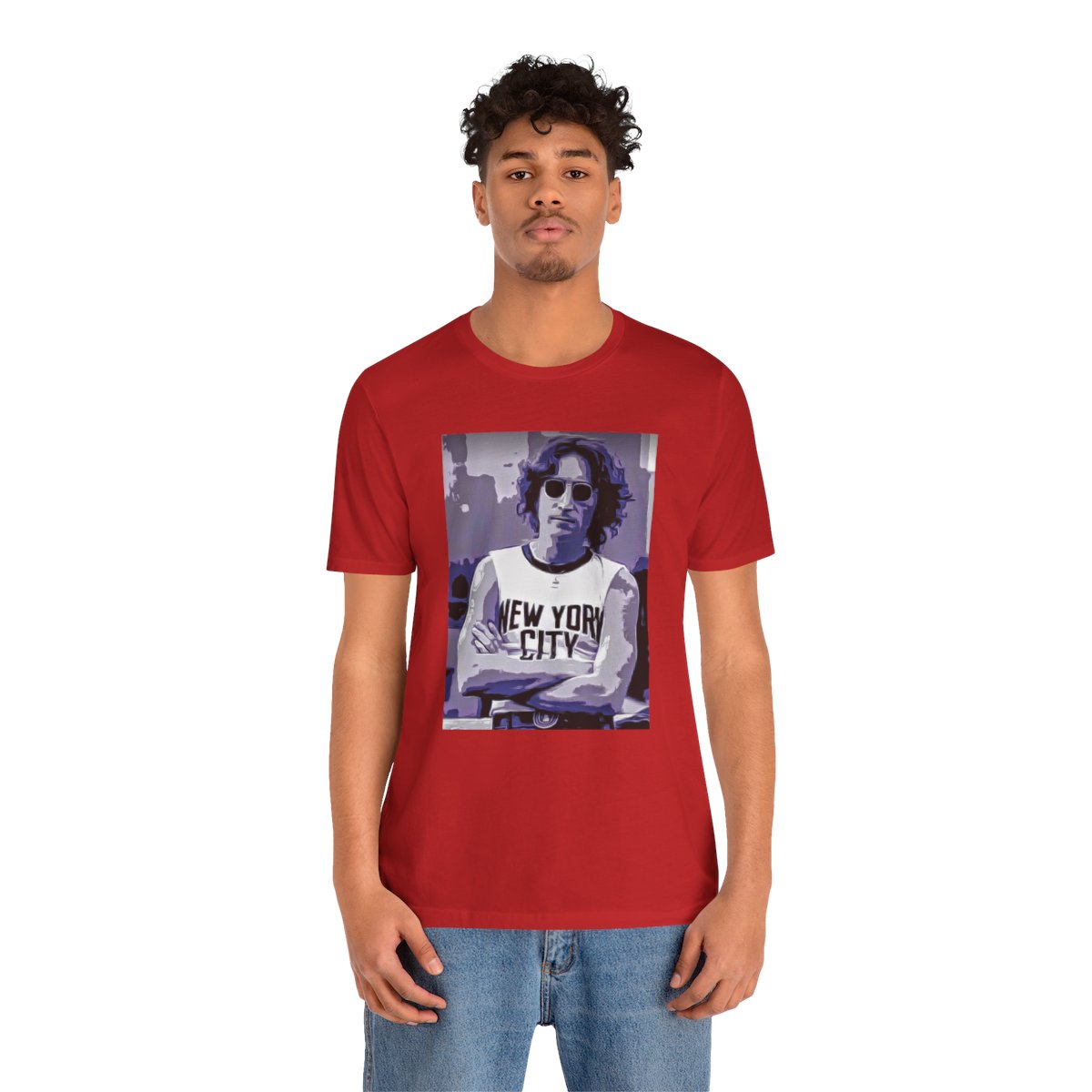 Classic JOHN LENNON NYC  T-SHIRT - In Black Red or White product thumbnail image