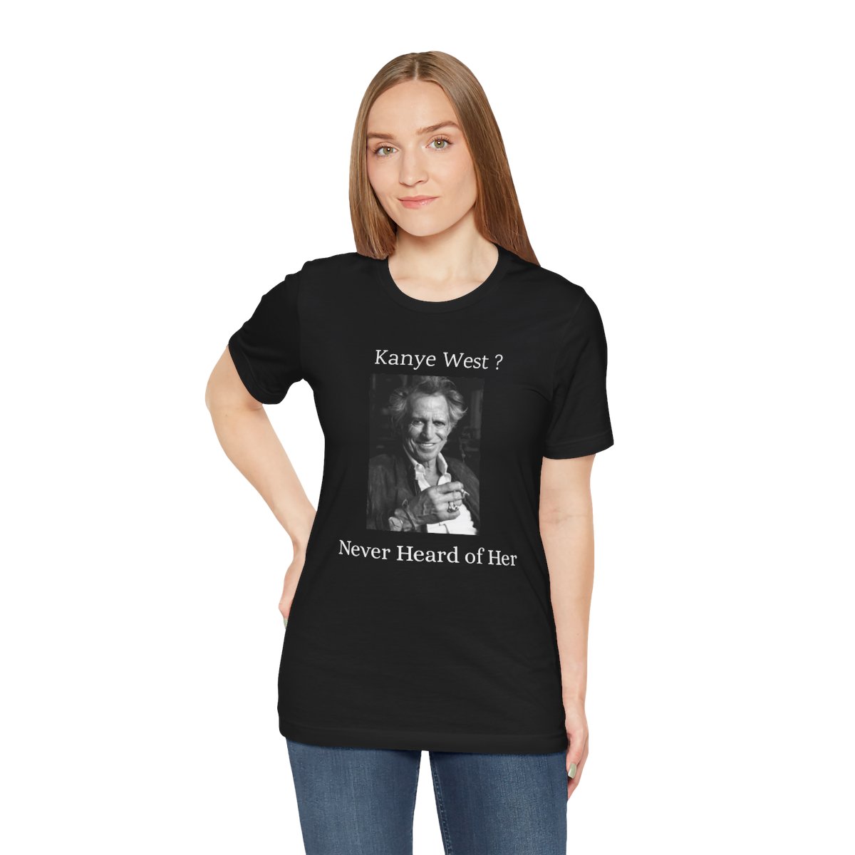 Keith Richards - Kanye West ? Never Heard of Her - T-Shirt product thumbnail image