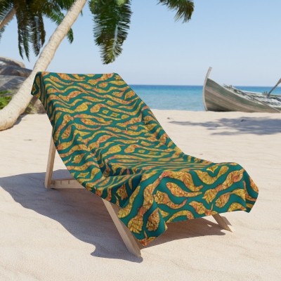 Psychedelic Candy Beach Towel