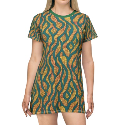 Psychedelic Candy T-Shirt Dress (AOP)