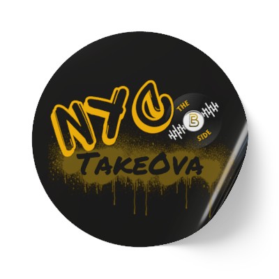 NYC Takeova Round Sticker Label Rolls