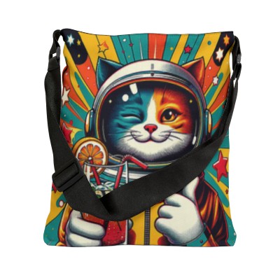 Stellar Cat Adjustable Tote Bag (AOP)