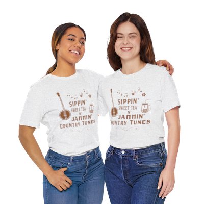 'Sippin' Sweet Tea, Jammin' Country Tunes' Women's T-Shirt Country Music Concert Outfit