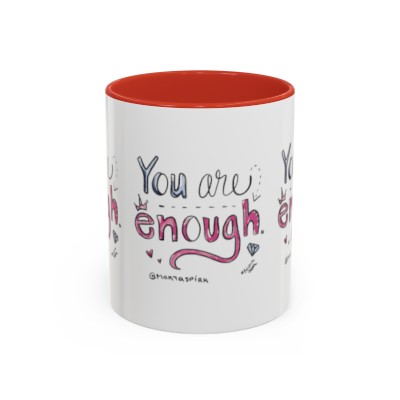 Accent Coffee Mug, 11oz (You are enough)