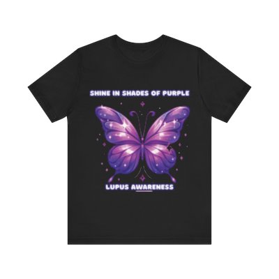 Lupus Awareness: Shine in Shades of Purple | Unisex Jersey Short Sleeve Tee
