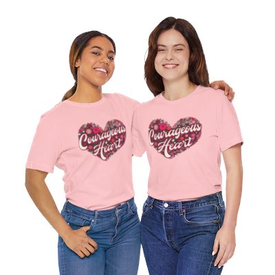 'Courageous Heart' Motivational Graphic Tee
