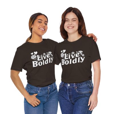 'Live Boldly' Motivational Graphic Tee